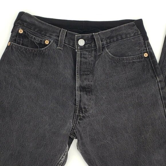 The Reformation ALTERED Black 501 Levis Jeans - Picture 4 of 8